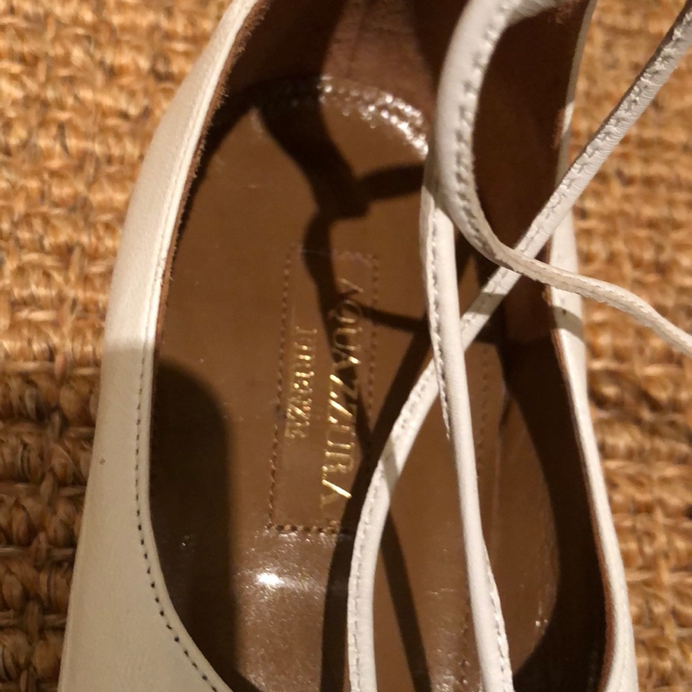 Aquazzura Christy Lace Up Flats - Picture 4 of 9